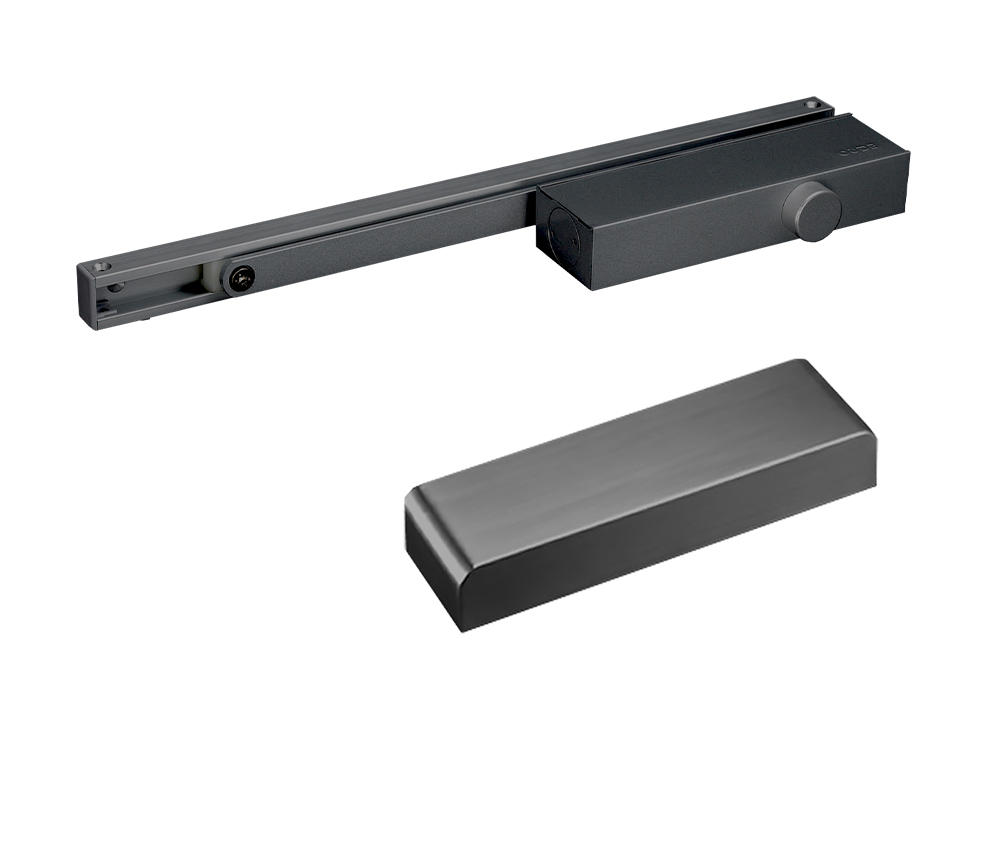 Sliding arm closer black