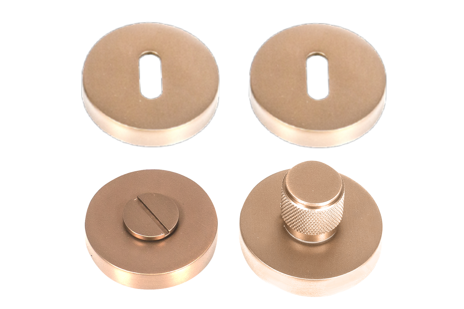 satin brass escutch